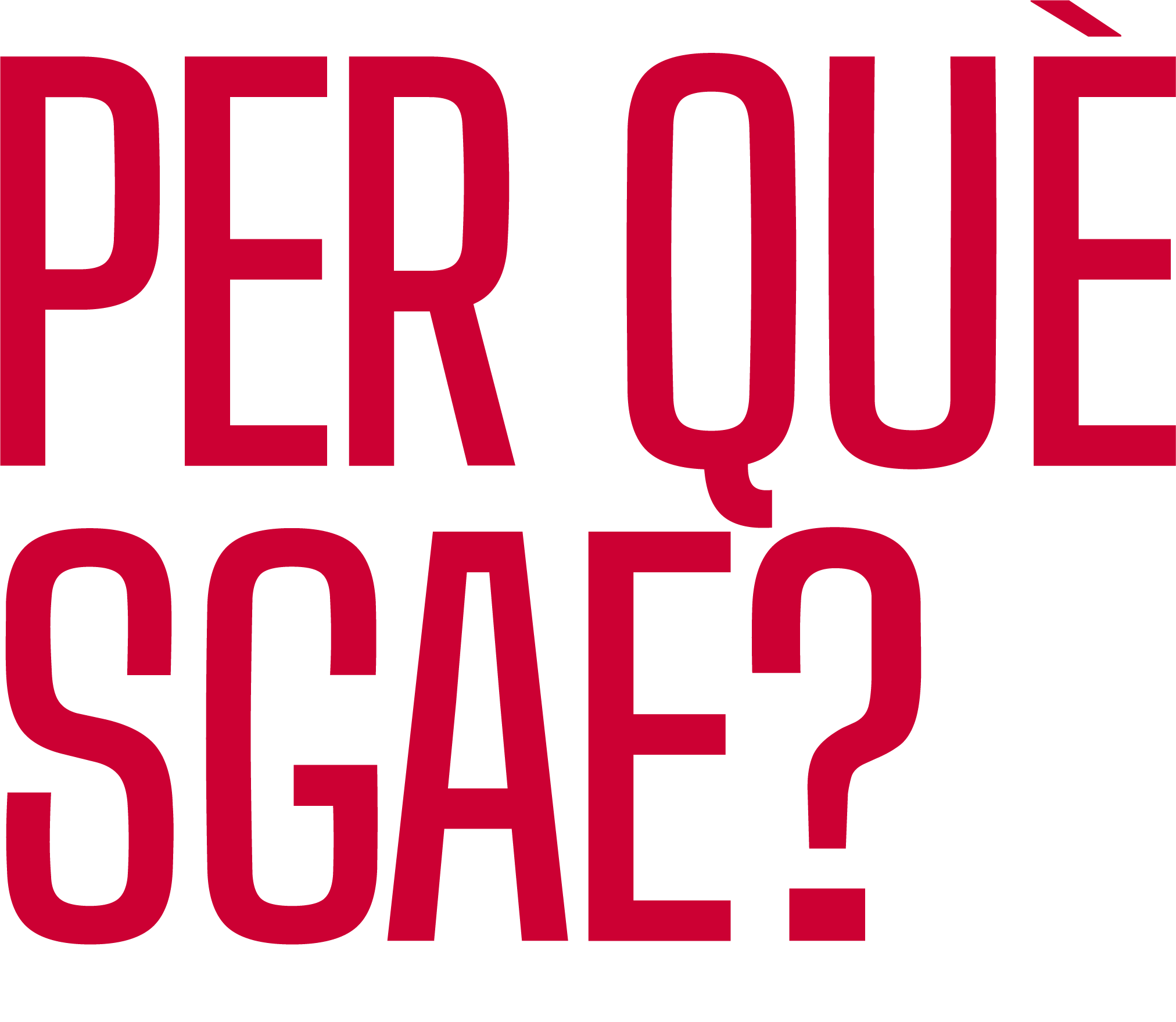 ¿Por qué SGAE?