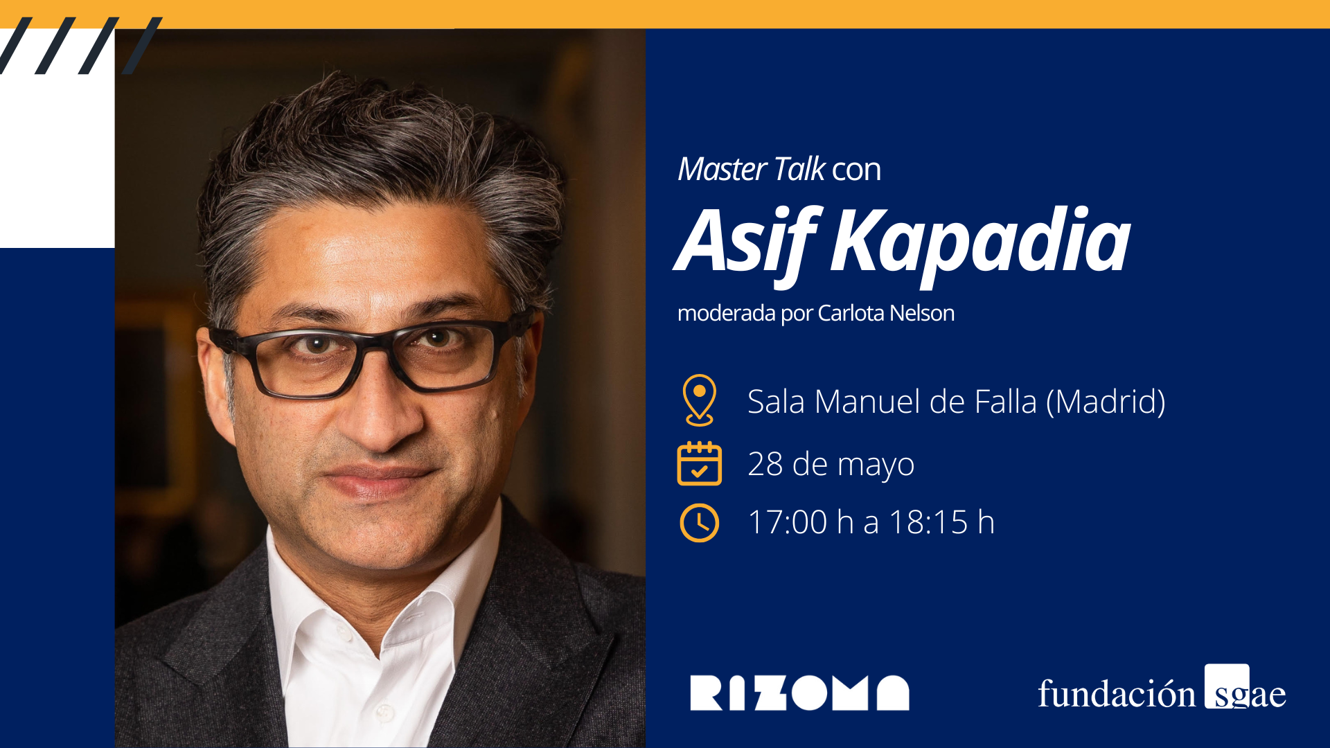 ‘Master talk’ con el cineasta Asif Kapadia, ganador de un Oscar