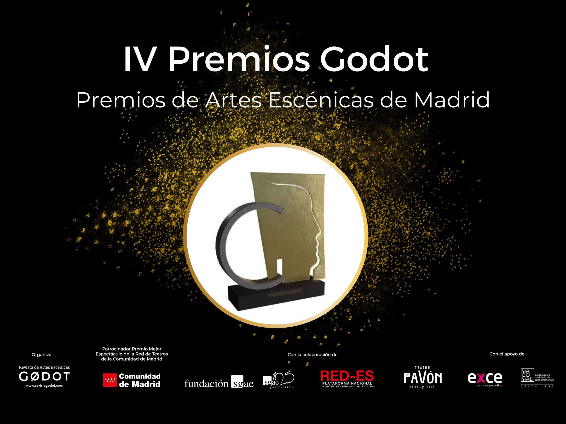 Apoyo a la IV edición de los Premios Godot 2025 de teatro y danza