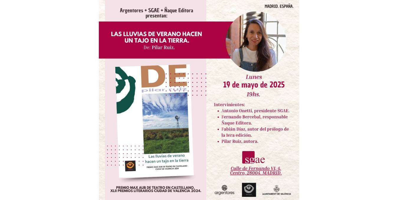 Presentación libro ‘Las lluvias de verano hacen un tajo en la tierra’